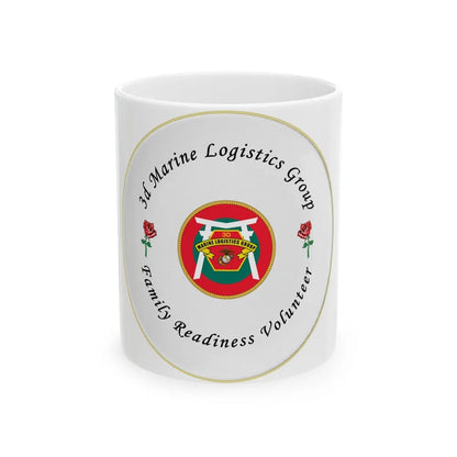 3d Marines Logistics Group Family Readiness Volunteer (USMC) White Coffee Mug-11oz-Go Mug Yourself