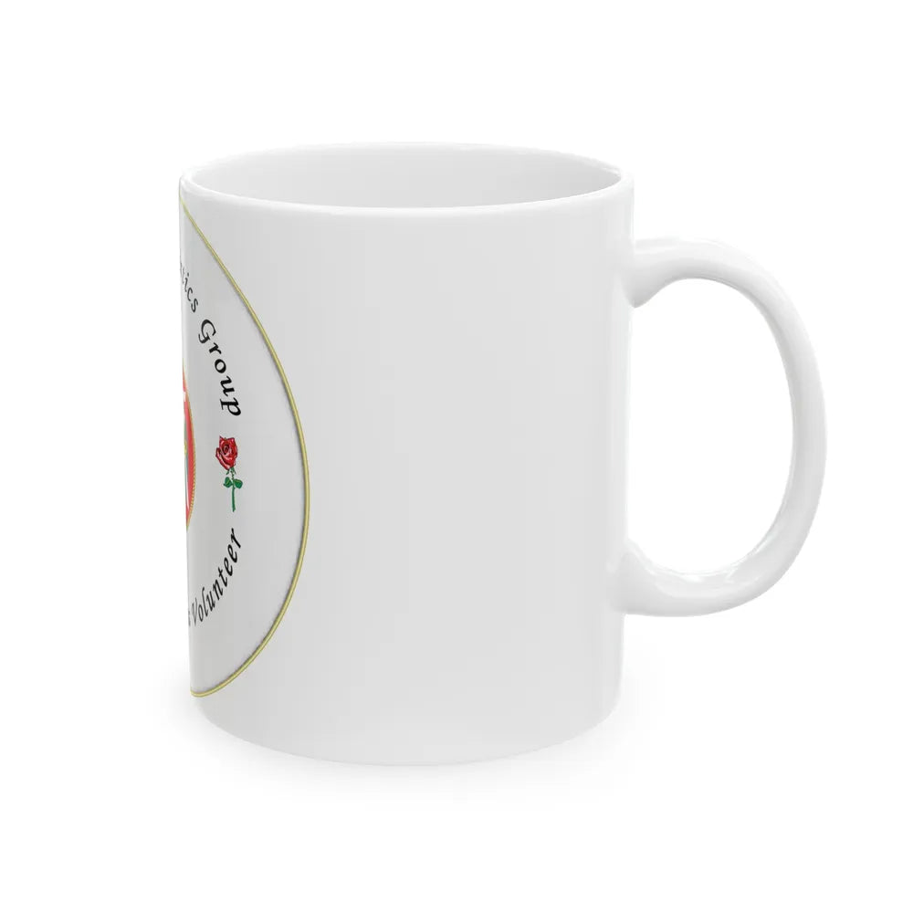 3d Marines Logistics Group Family Readiness Volunteer (USMC) White Coffee Mug-Go Mug Yourself