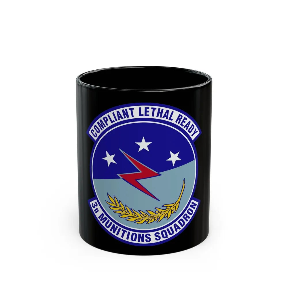 3d Munitions Squadron (U.S. Air Force) Black Coffee Mug-11oz-Go Mug Yourself