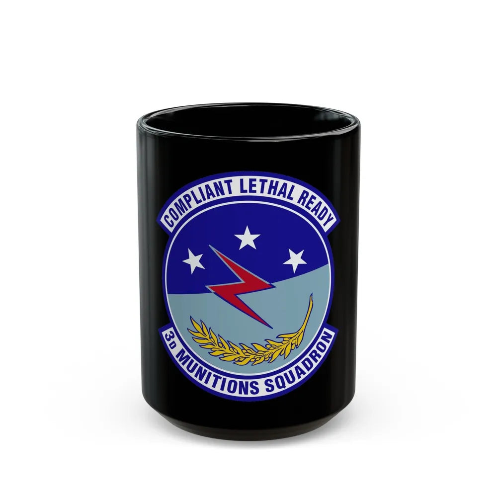 3d Munitions Squadron (U.S. Air Force) Black Coffee Mug-15oz-Go Mug Yourself