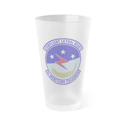 3d Munitions Squadron (U.S. Air Force) Frosted Pint Glass 16oz-Go Mug Yourself