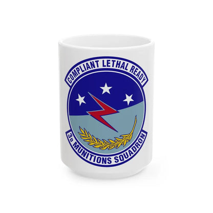 3d Munitions Squadron (U.S. Air Force) White Coffee Mug-15oz-Go Mug Yourself