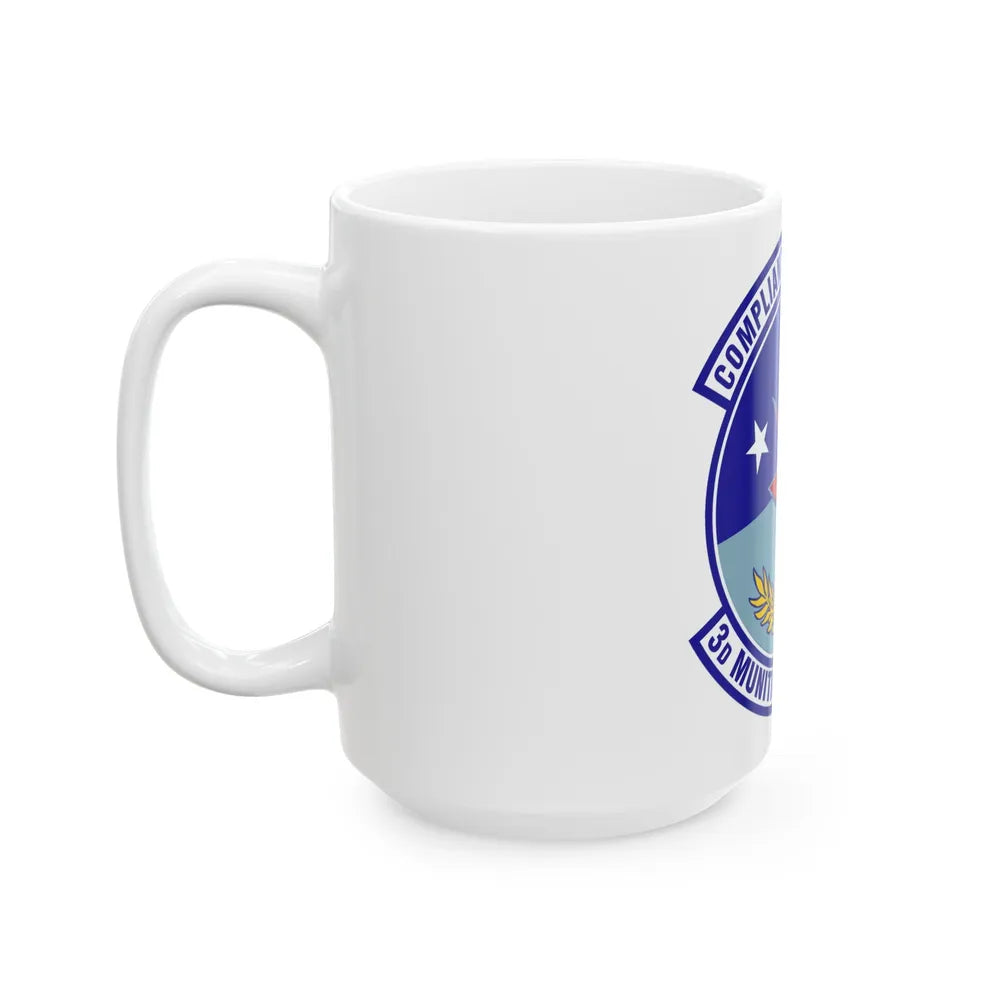 3d Munitions Squadron (U.S. Air Force) White Coffee Mug-Go Mug Yourself