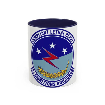 3d Munitions Squadron (U.S. Air Force) Accent Coffee Mug 11oz Navy - Go Mug Yourself