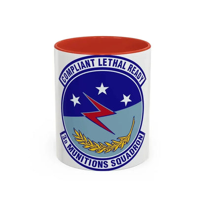 3d Munitions Squadron (U.S. Air Force) Accent Coffee Mug 11oz Red - Go Mug Yourself