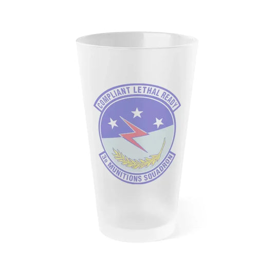 3d Munitions Squadron (U.S. Air Force) Frosted Pint Glass 16oz Default Title - Go Mug Yourself