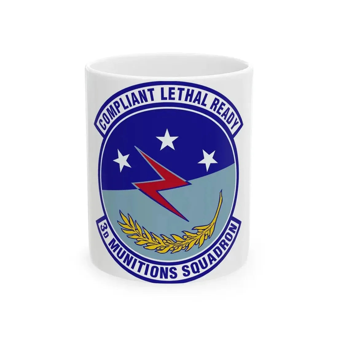 3d Munitions Squadron (U.S. Air Force) White Coffee Mug - Go Mug Yourself