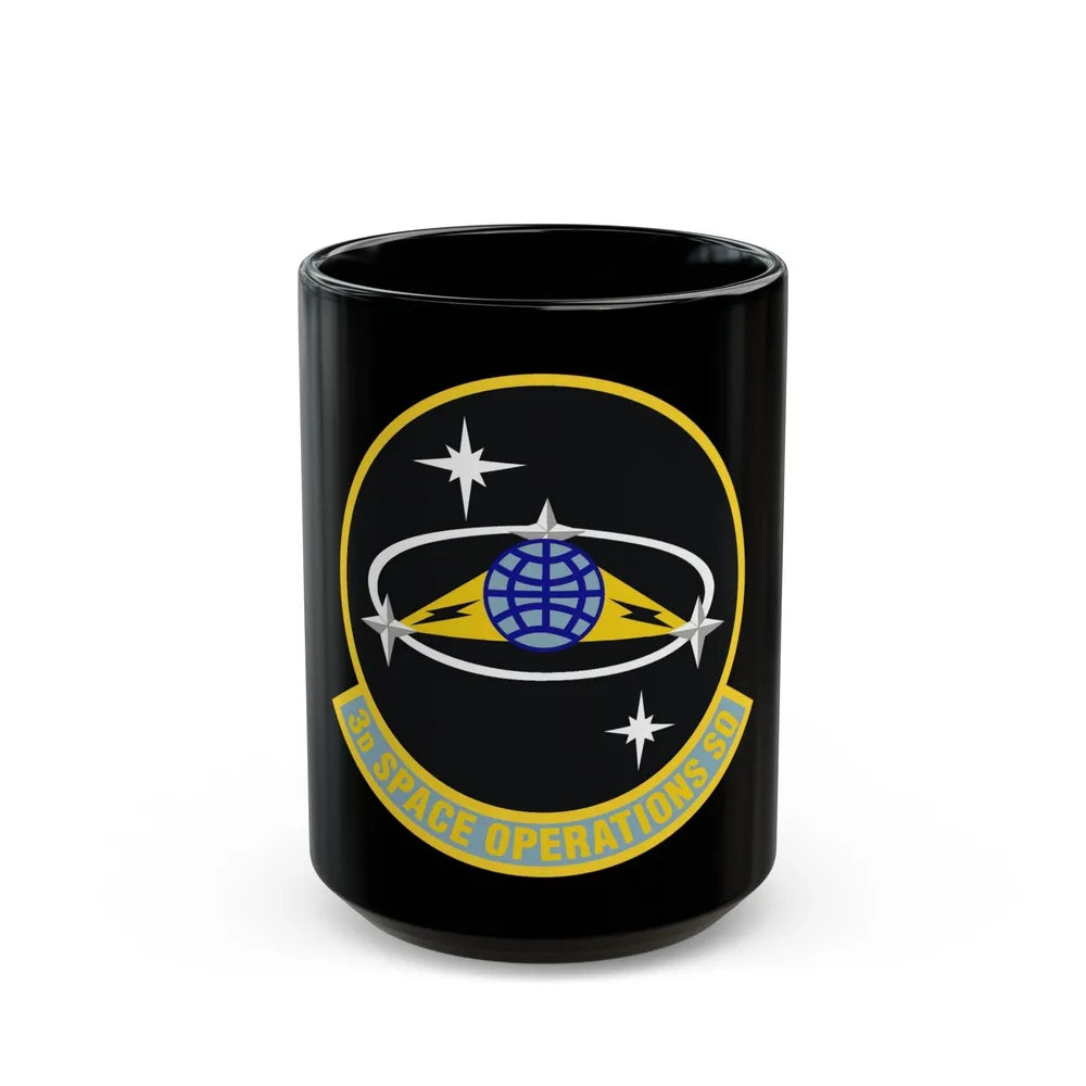 3d Space Operations Squadron (U.S. Air Force) Black Coffee Mug-15oz-Go Mug Yourself