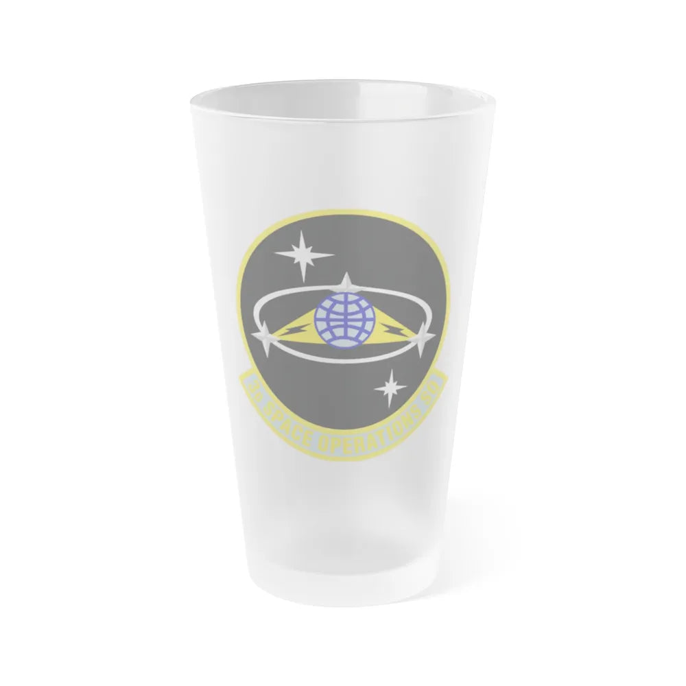 3d Space Operations Squadron (U.S. Air Force) Frosted Pint Glass 16oz-16oz-Frosted-Go Mug Yourself