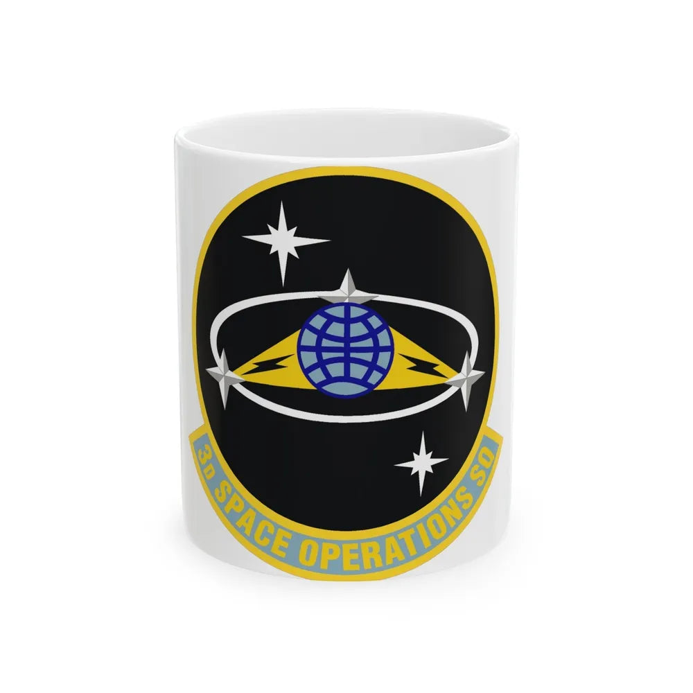 3d Space Operations Squadron (U.S. Air Force) White Coffee Mug-11oz-Go Mug Yourself