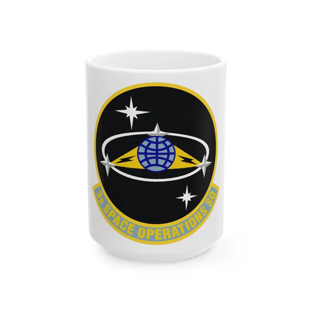 3d Space Operations Squadron (U.S. Air Force) White Coffee Mug-15oz-Go Mug Yourself