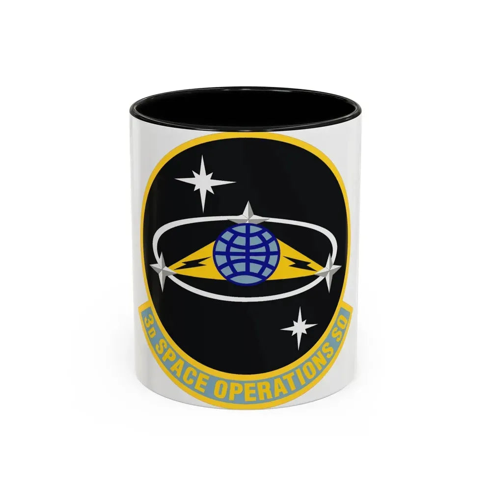 3d Space Operations Squadron (U.S. Air Force) Accent Coffee Mug 11oz Black - Go Mug Yourself