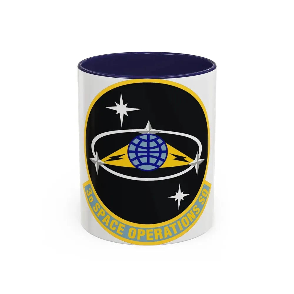 3d Space Operations Squadron (U.S. Air Force) Accent Coffee Mug 11oz Navy - Go Mug Yourself