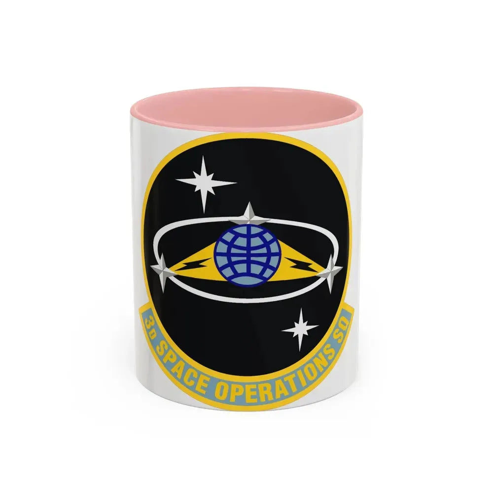 3d Space Operations Squadron (U.S. Air Force) Accent Coffee Mug 11oz Pink - Go Mug Yourself