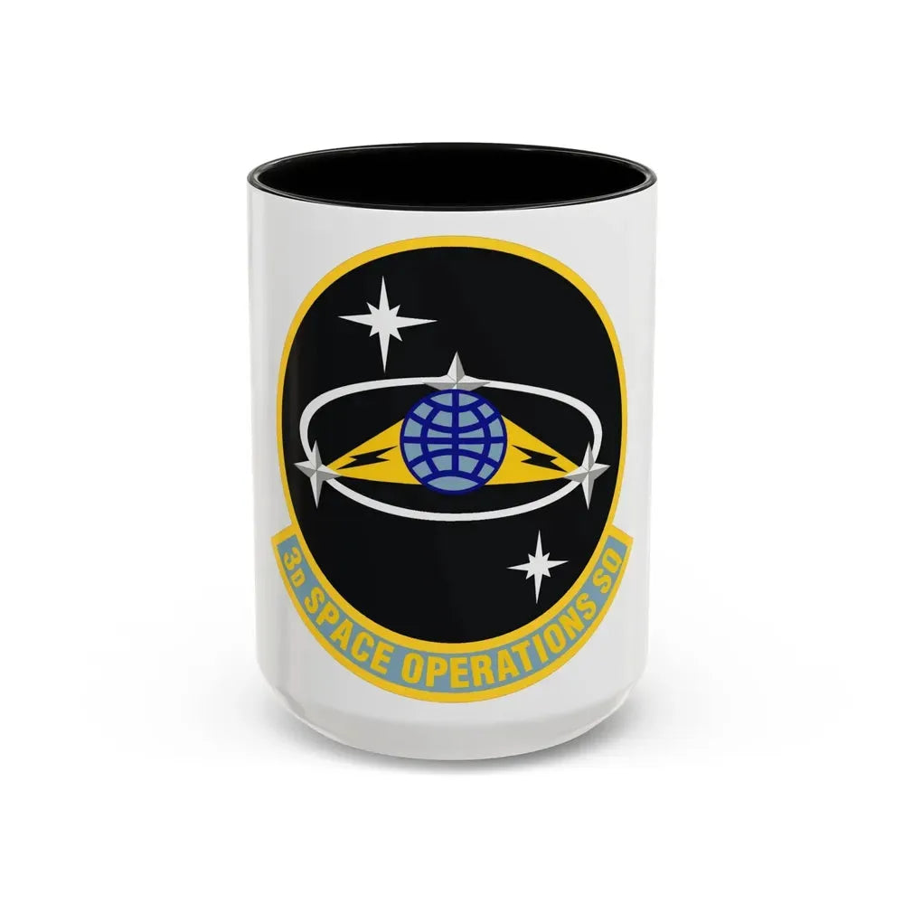 3d Space Operations Squadron (U.S. Air Force) Accent Coffee Mug 15oz Black - Go Mug Yourself