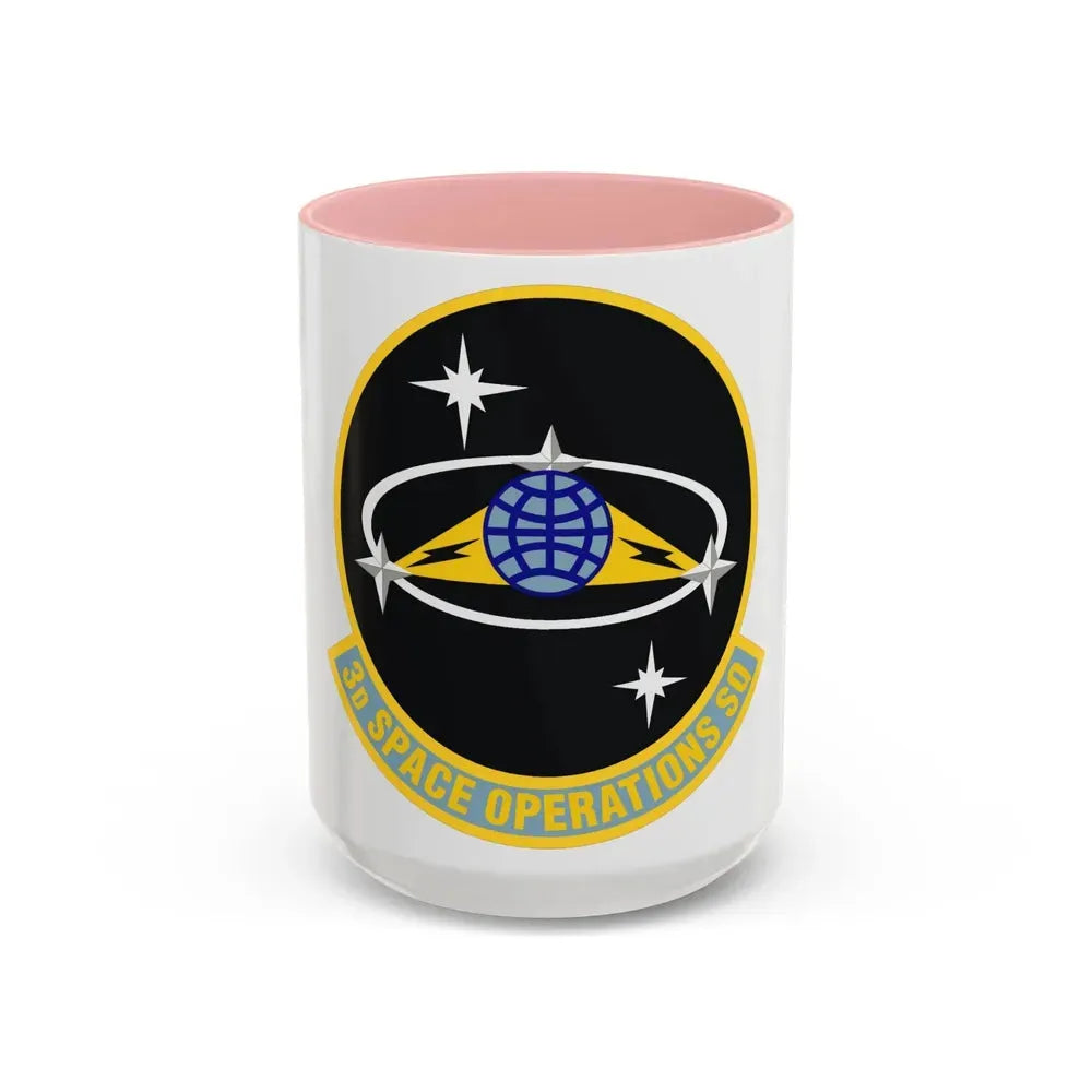 3d Space Operations Squadron (U.S. Air Force) Accent Coffee Mug 15oz Pink - Go Mug Yourself