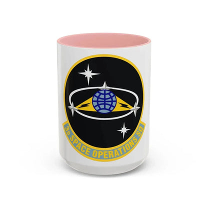 3d Space Operations Squadron (U.S. Air Force) Accent Coffee Mug 15oz Pink - Go Mug Yourself