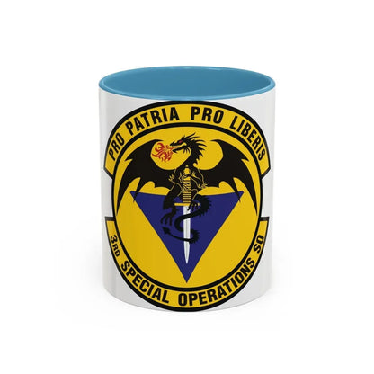 3d Special Operations Squadron (U.S. Air Force) Accent Coffee Mug 11oz Light Blue - Go Mug Yourself