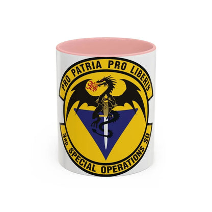 3d Special Operations Squadron (U.S. Air Force) Accent Coffee Mug 11oz Pink - Go Mug Yourself