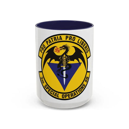 3d Special Operations Squadron (U.S. Air Force) Accent Coffee Mug 15oz Navy - Go Mug Yourself