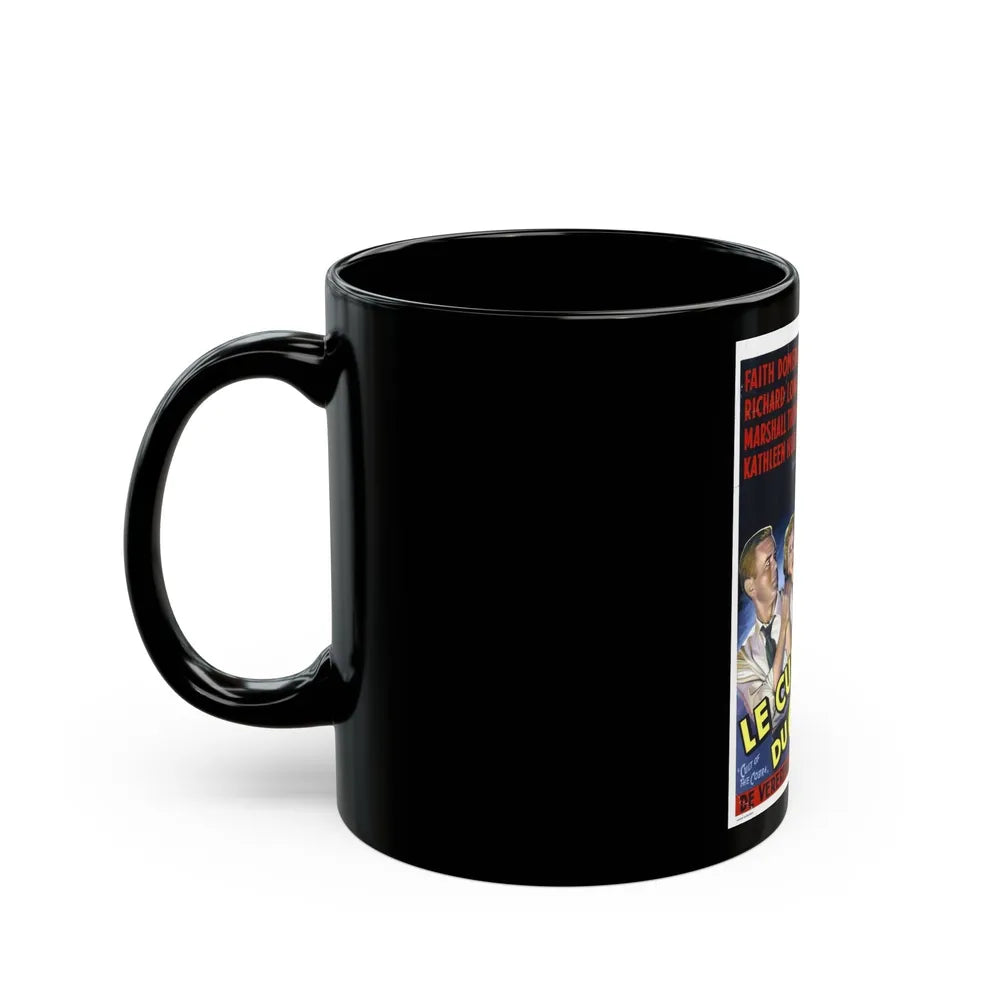 CULT OF THE COBRA (BELGIAN) 1955 Movie Poster - Black Coffee Mug-Go Mug Yourself