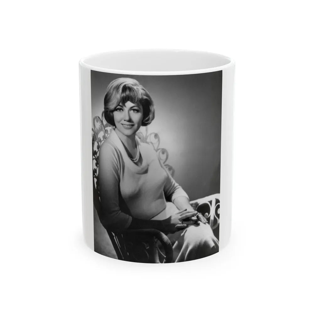 Dorothy Malone #135 (Vintage Female Icon) White Coffee Mug-11oz-Go Mug Yourself