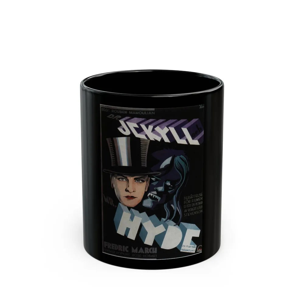 DR. JEKYLL AND MR. HYDE (2) 1931 Movie Poster - Black Coffee Mug-11oz-Go Mug Yourself