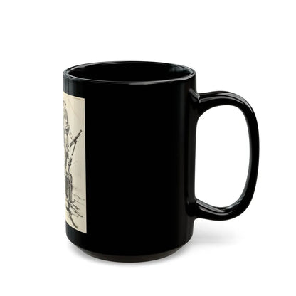 Blue Book Magazine Story Illustration - Black Coffee Mug-Go Mug Yourself