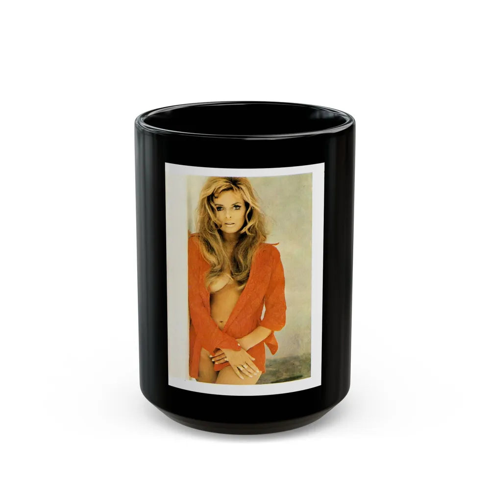 Julie Ege #203 (Vintage Female Icon) Black Coffee Mug-15oz-Go Mug Yourself