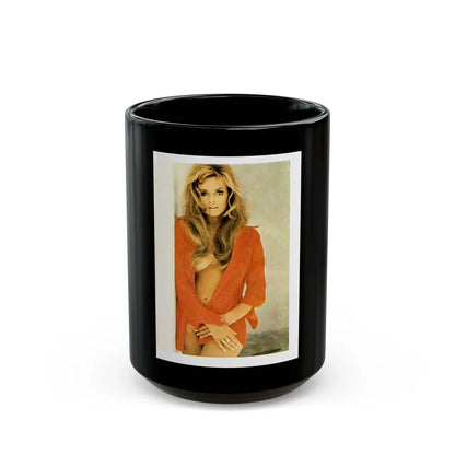 Julie Ege #203 (Vintage Female Icon) Black Coffee Mug-15oz-Go Mug Yourself