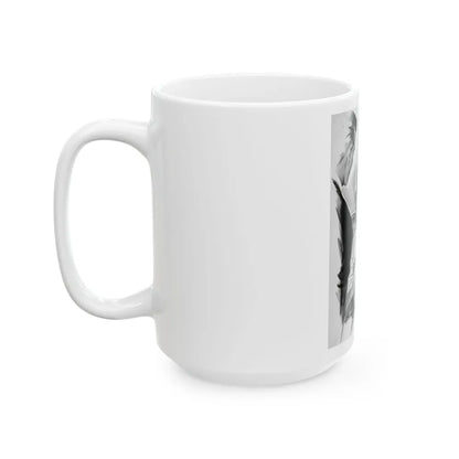 Comedienne, interior magazine illustration - White Coffee Mug-Go Mug Yourself