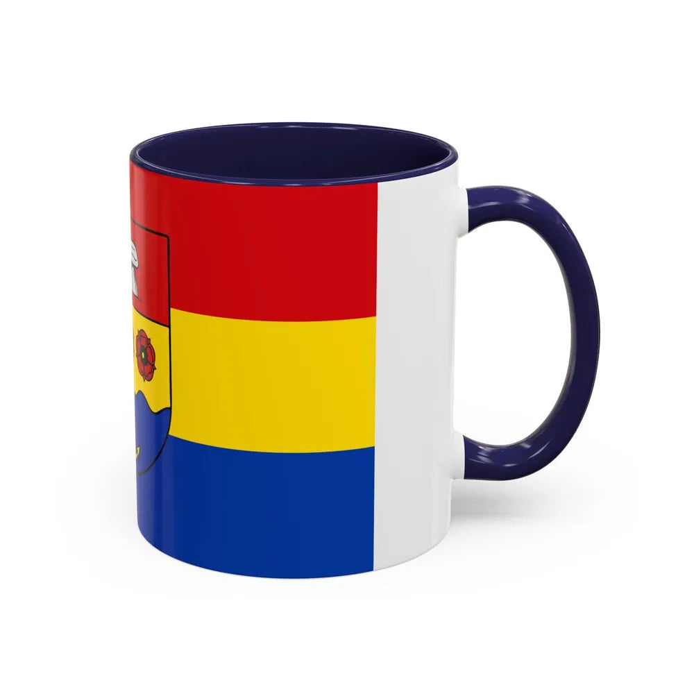 Flag of Emsland Germany - Accent Coffee Mug-Go Mug Yourself