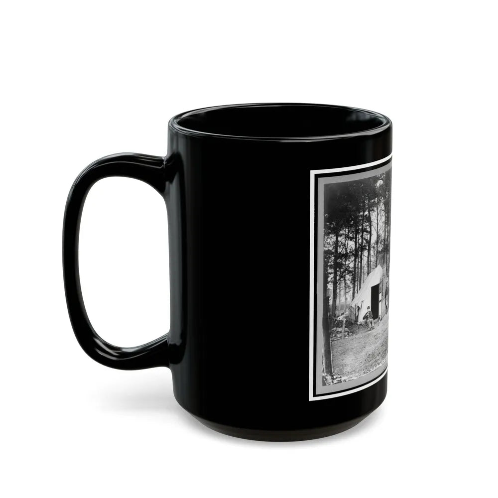 Quarters Of Capt. Harry Clinton, Qt. Mst. Of Provost Marshal Dept., Brandy Station, Virginia (U.S. Civil War) Black Coffee Mug-Go Mug Yourself