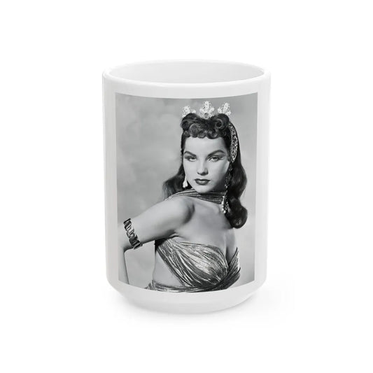 Debra Paget #54 2 (Vintage Female Icon) White Coffee Mug-15oz-Go Mug Yourself