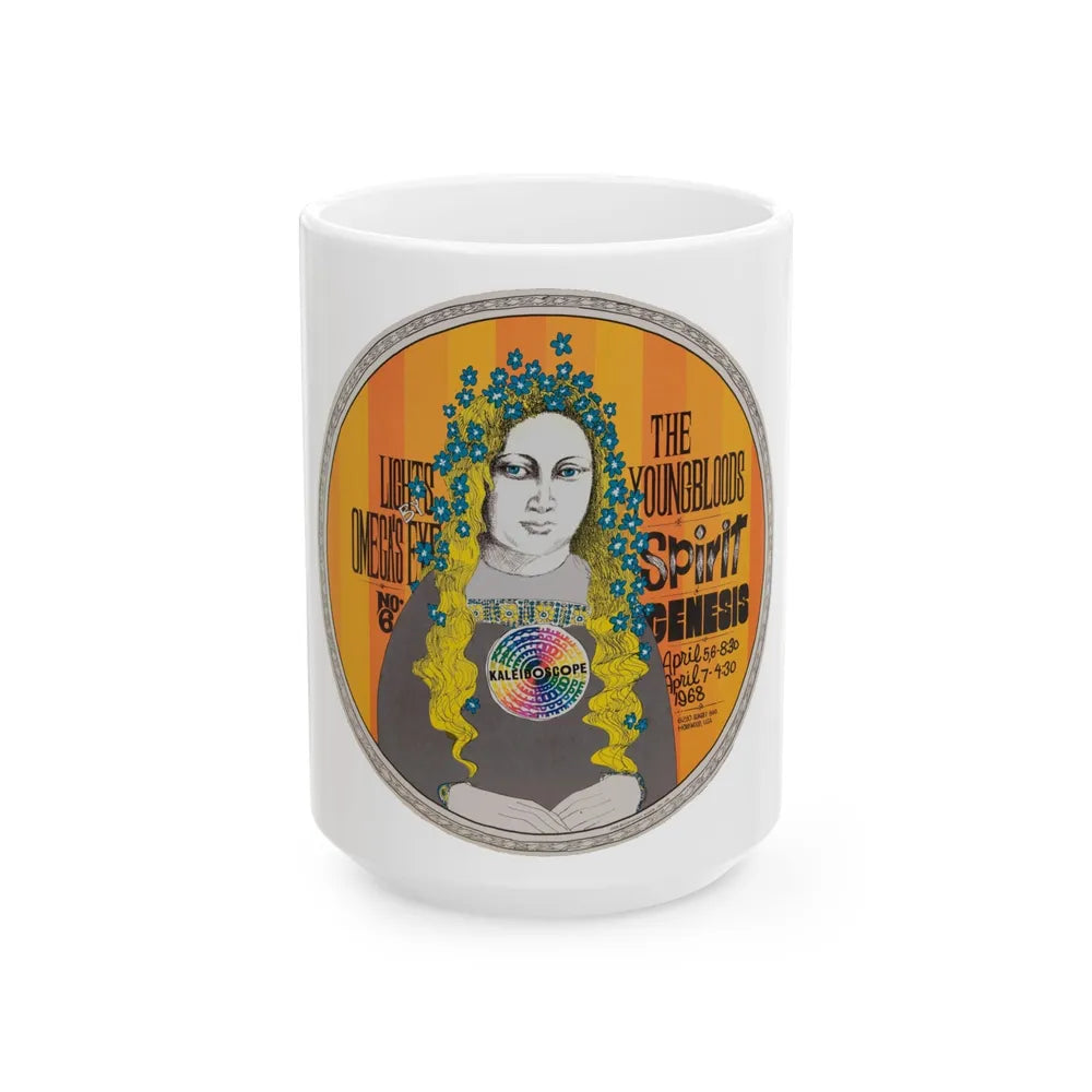 Spirit - 1968 (Music Poster) White Coffee Mug-15oz-Go Mug Yourself