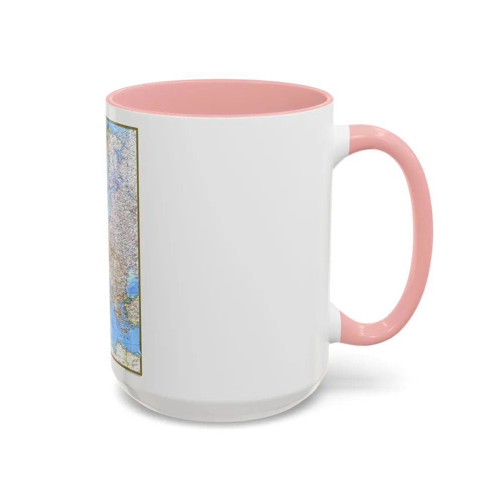 Europe (1977) (Map) Accent Coffee Mug-Go Mug Yourself