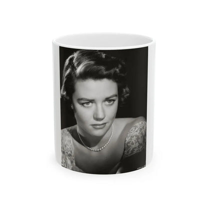 Dorothy Malone #152 (Vintage Female Icon) White Coffee Mug-11oz-Go Mug Yourself