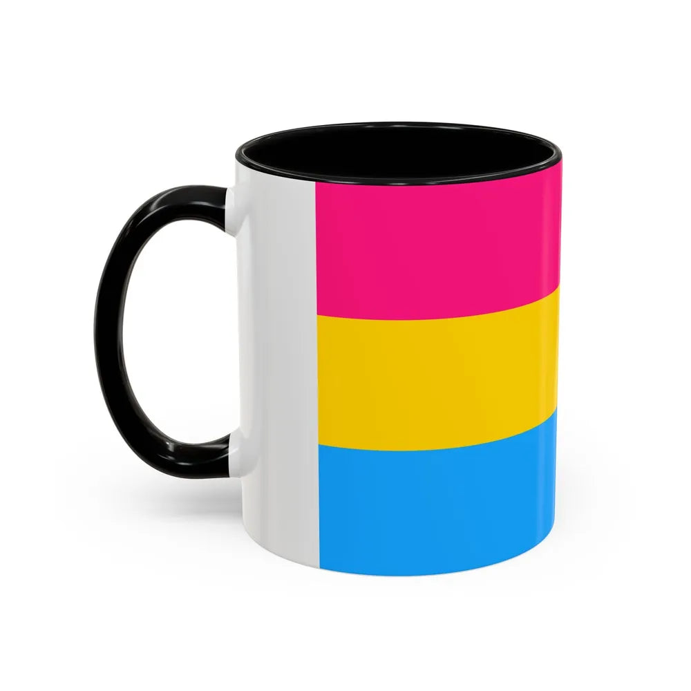 Pansexuality Pride Flag - Accent Coffee Mug-Go Mug Yourself