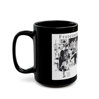 Fraternities, College Humor, September 1926 - Black Coffee Mug-Go Mug Yourself