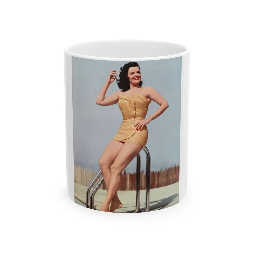 Jane Russell #209 (Vintage Female Icon) White Coffee Mug-11oz-Go Mug Yourself