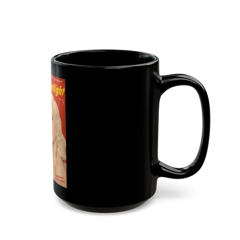 Jayne Mansfield #136 - Mag. Cover (Vintage Female Icon) Black Coffee Mug-Go Mug Yourself