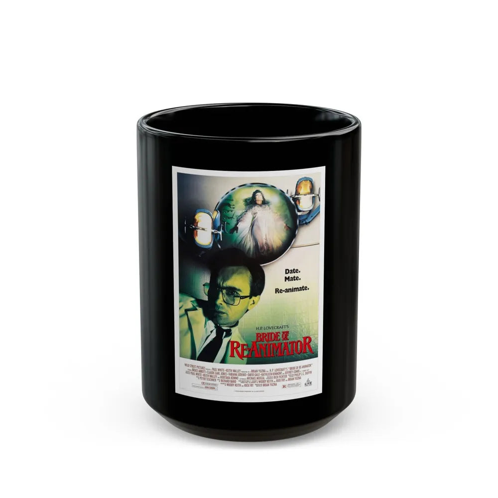 BRIDE OF RE-ANIMATOR 1990 Movie Poster - Black Coffee Mug-15oz-Go Mug Yourself