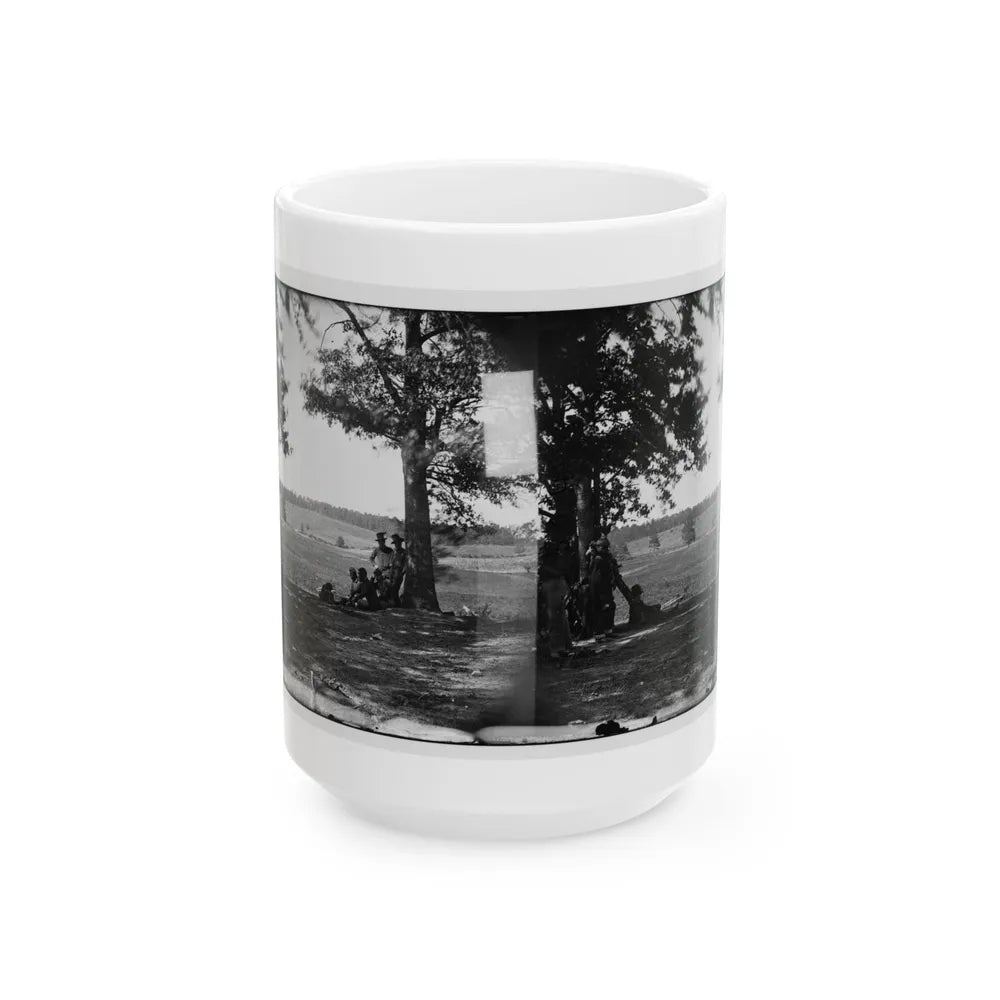 Cedar Mountain, Va. Battlefield Viewed From The West (U.S. Civil War) White Coffee Mug-15oz-Go Mug Yourself