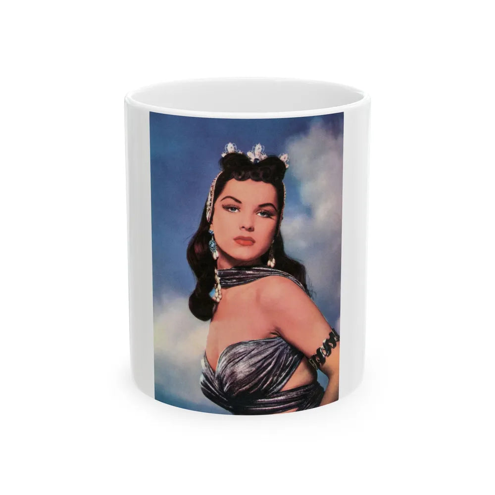 Debra Paget #36 1 (Vintage Female Icon) White Coffee Mug-11oz-Go Mug Yourself