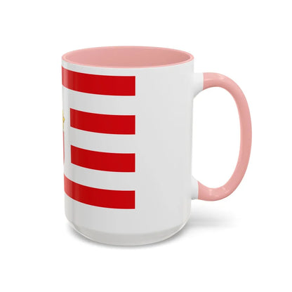 Flag of Bremen with middle arms Germany - Accent Coffee Mug-Go Mug Yourself