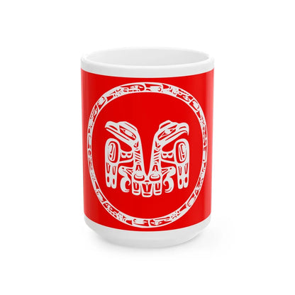 Council of the Haida Nation Flag - White Coffee Mug-15oz-Go Mug Yourself