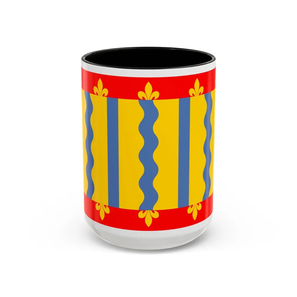 Flag of Cambridgeshire UK - Accent Coffee Mug-15oz-Black-Go Mug Yourself