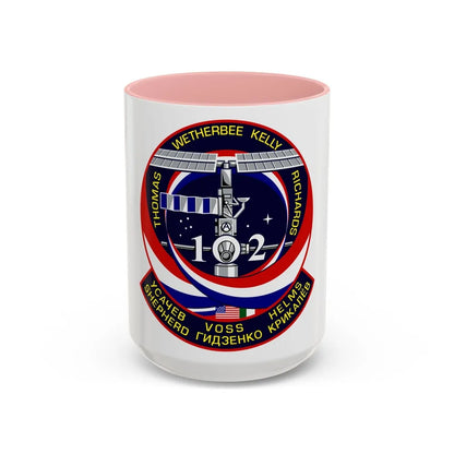 STS 102 (NASA) Accent Coffee Mug-15oz-Pink-Go Mug Yourself