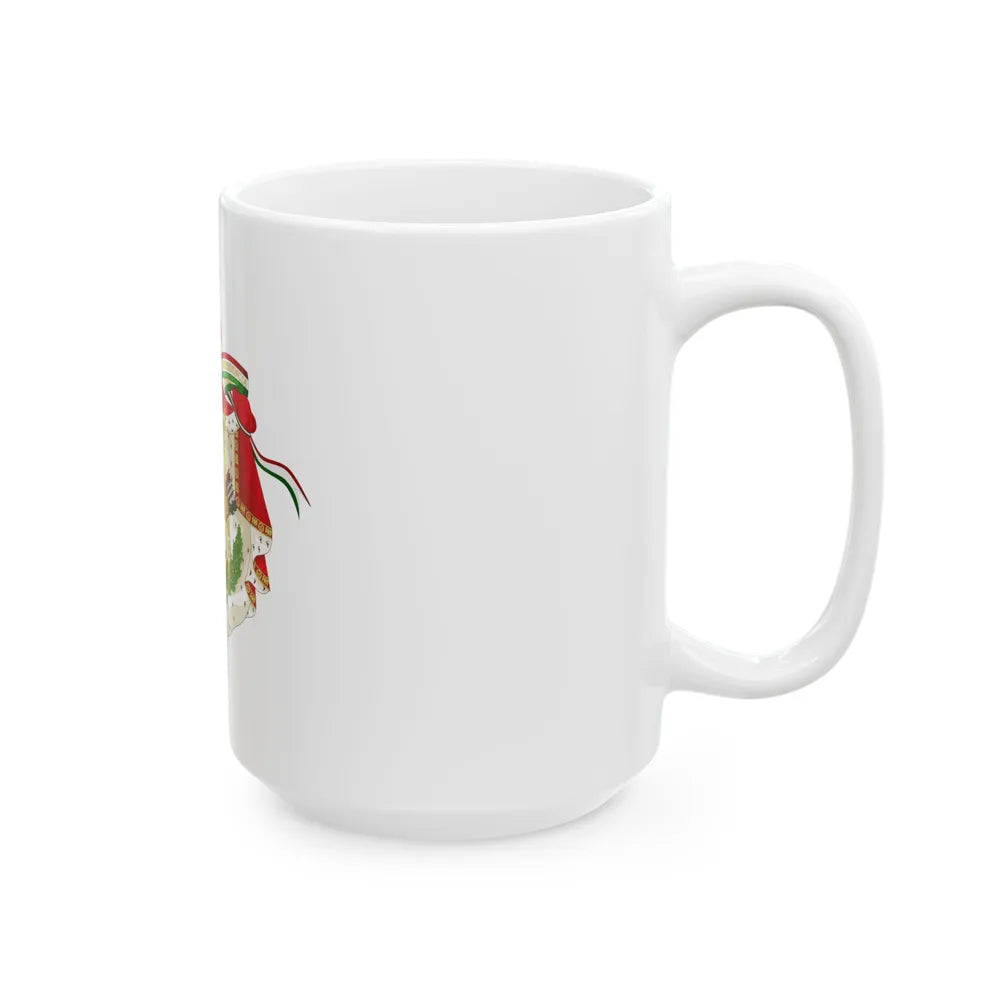 Coat of Arms of the First Mexican Empire - White Coffee Mug-Go Mug Yourself