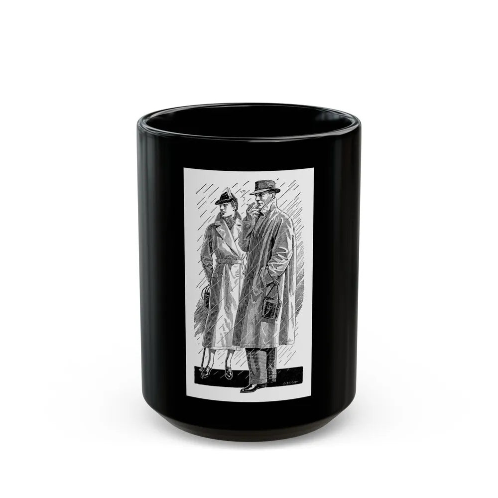 Burberry advertisement, 1937 (2) - Black Coffee Mug-15oz-Go Mug Yourself